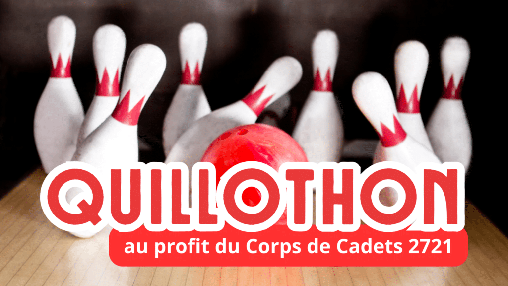 Le QuilloThon se déroulera ce dimanche 3 novembre à 18h30 au Salon de Quilles Sher-Mont.